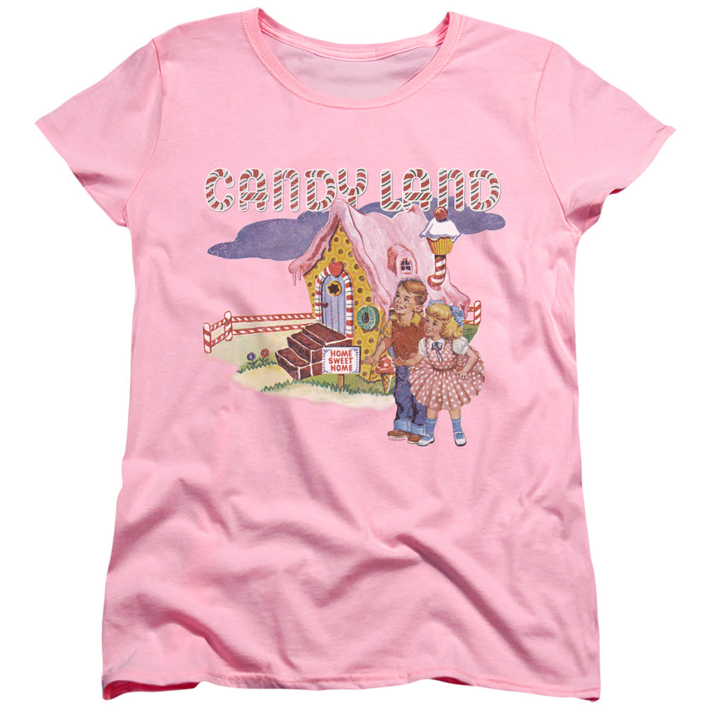 Candy Land Gingerbread House Womens T-Shirt
