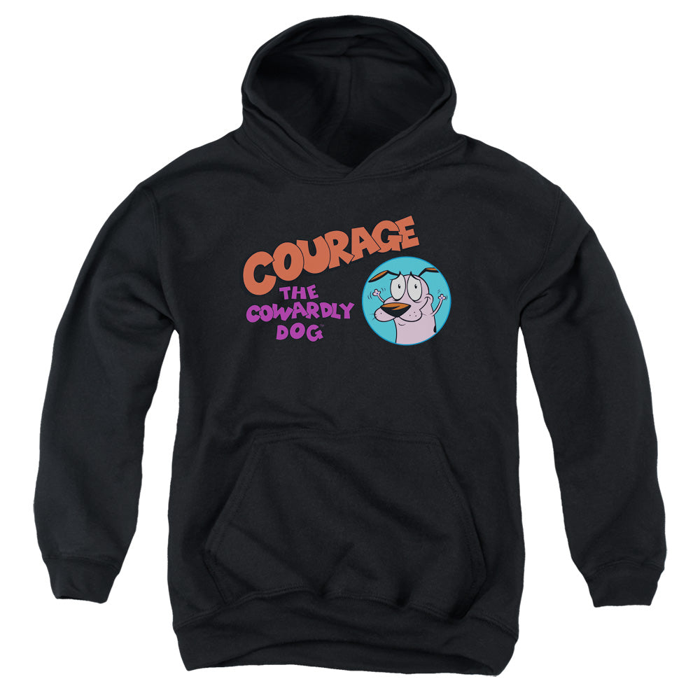 Courage the Cowardly Dog Courage Logo Youth Hoodie
