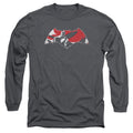 Batman v Superman Armor Splatter Logo Long Sleeve T-Shirt