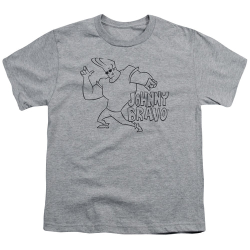 Johnny Bravo Jb Line Art Youth/Toddler T-Shirt