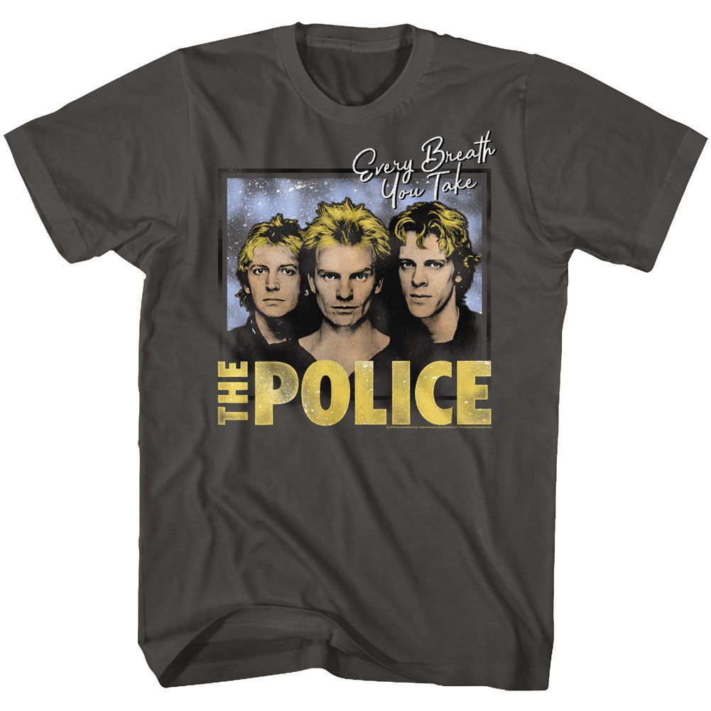Every Breath You Take The Police t-shirt in smoke gray