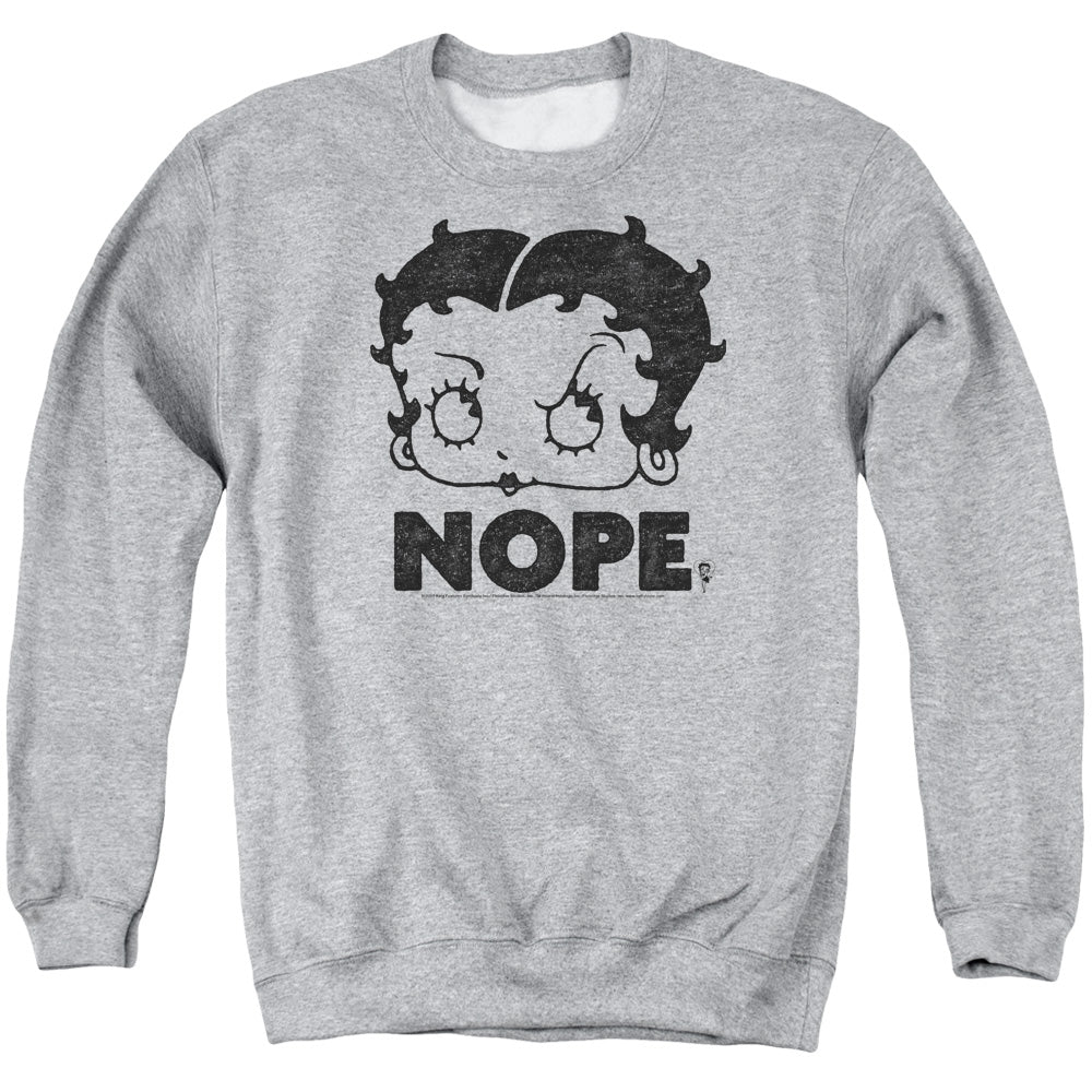Betty Boop Boop Nope Crewneck Sweatshirt