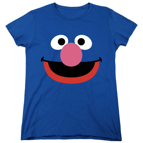 Sesame Street Grover Face Womens T-Shirt