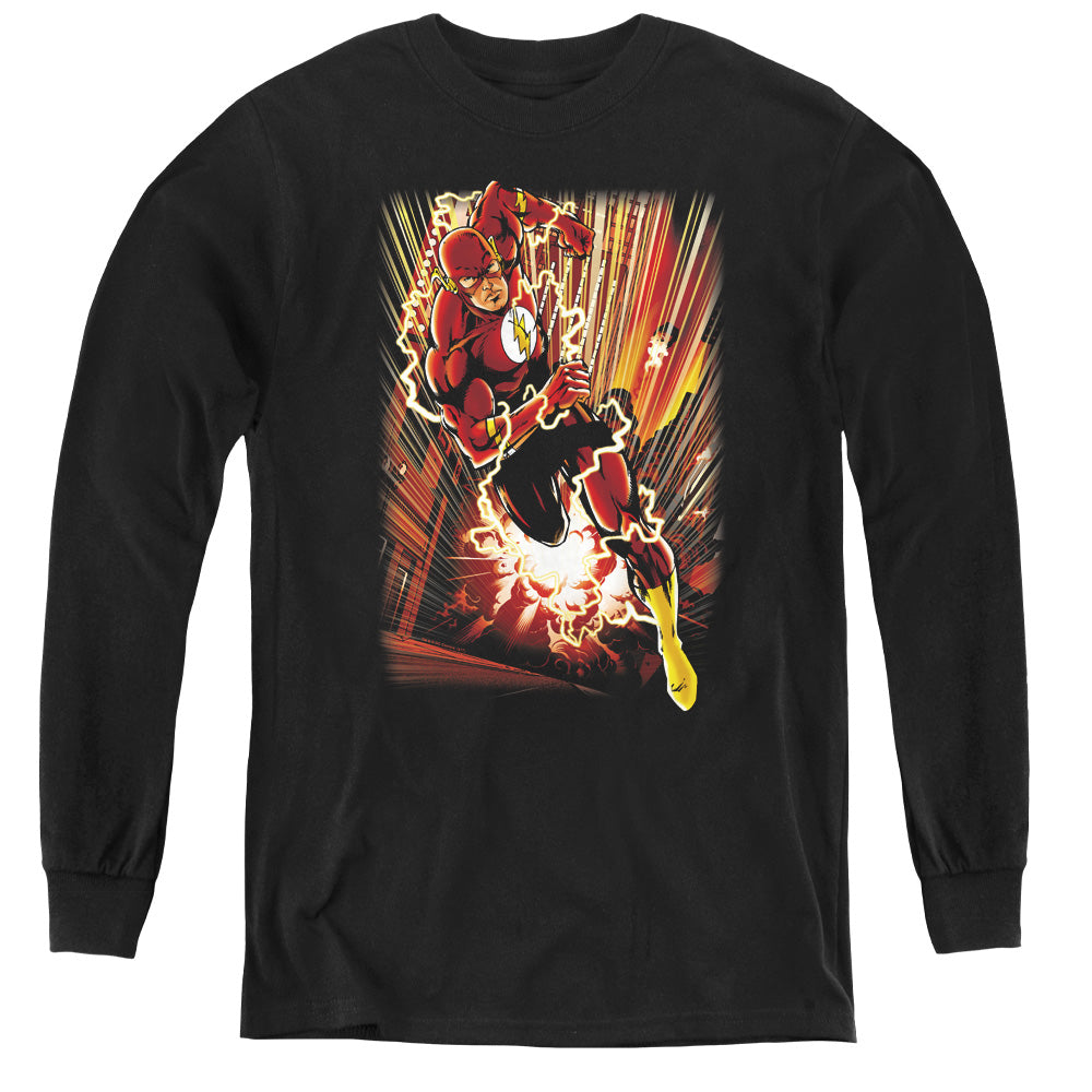 Justice League Street Speed Youth Long Sleeve T-Shirt