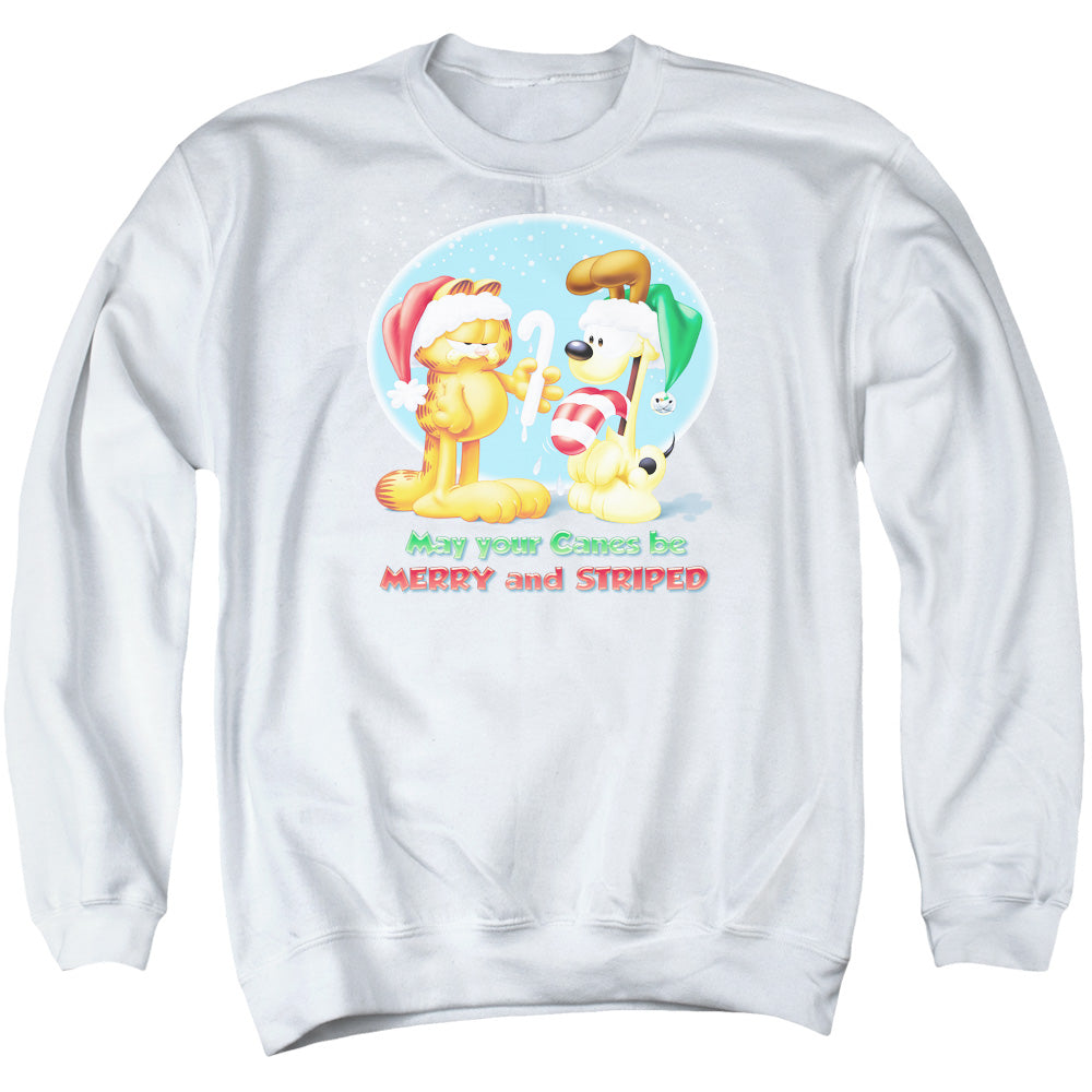 Garfield Merry And Striped Crewneck Sweatshirt