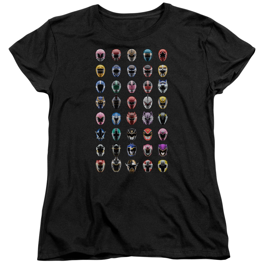 Mighty Morphin Power Rangers Visual Timeline Womens T-Shirt