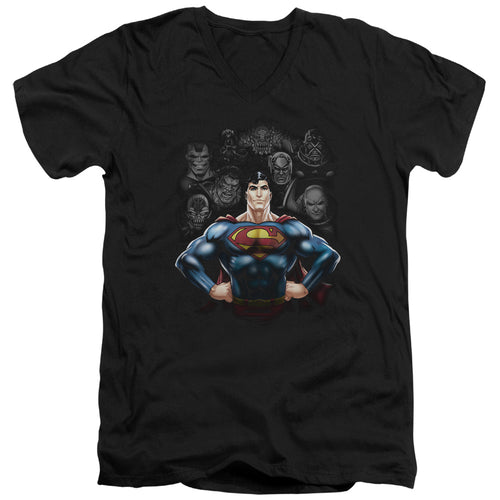 Superman Villains V-Neck T-Shirt