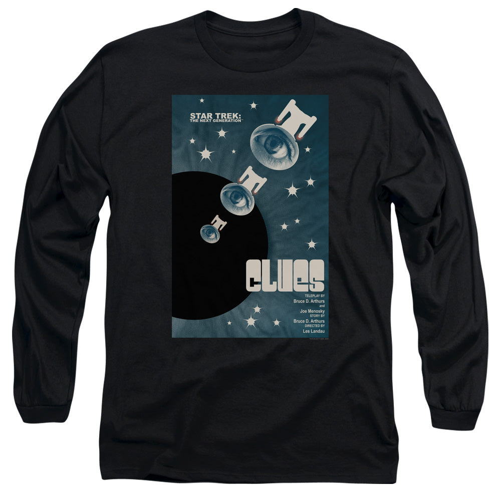 Star Trek Clues Black Long Sleeve T-Shirt