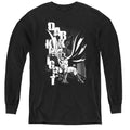 Batman Vertical Letters Youth Long Sleeve T-Shirt