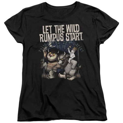 Where the Wild Things Are Let the Wild Rumpus Start Womens T-Shirt