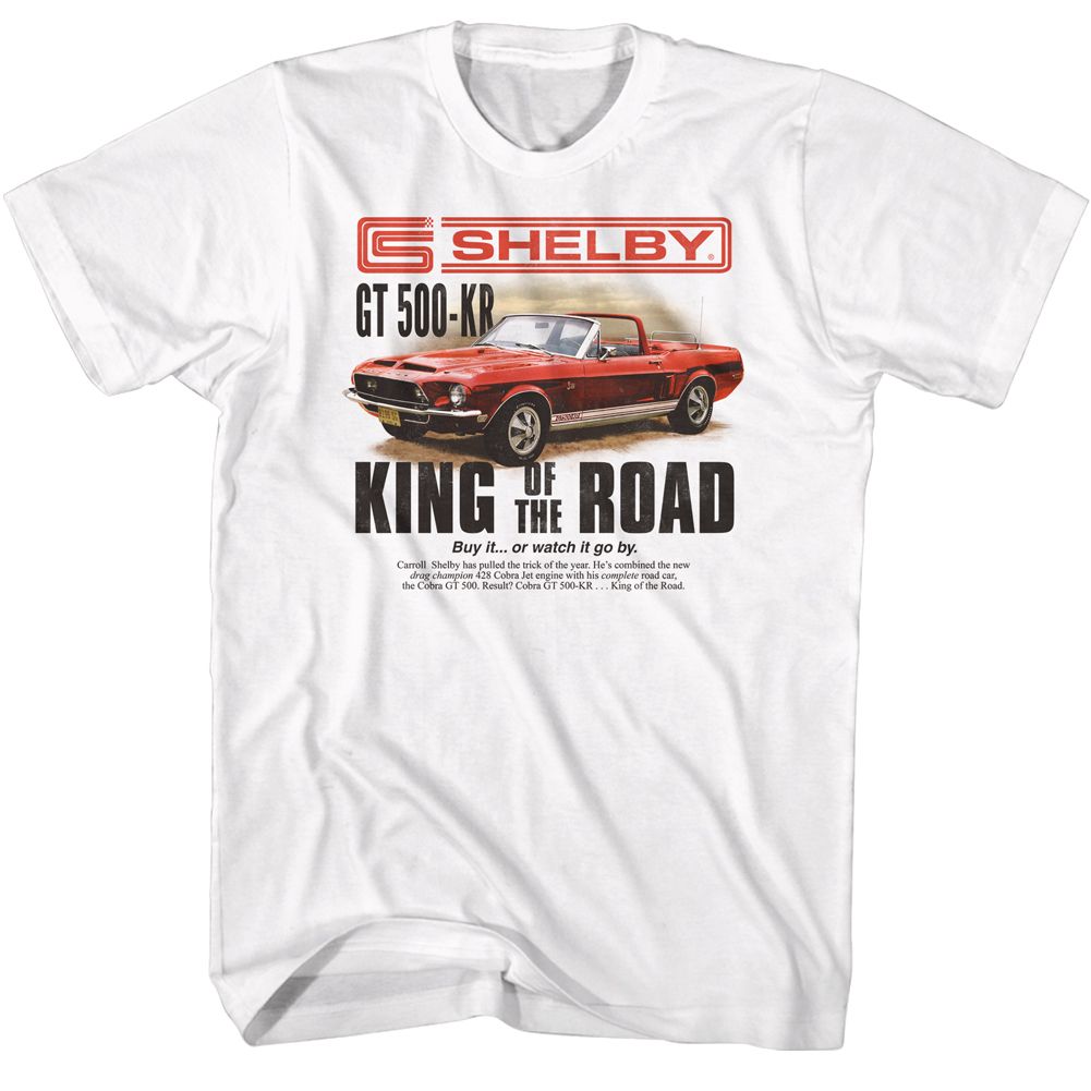 King Magazine Ad Carroll Shelby t-shirt in white