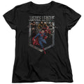 Justice League Charge Womens T-Shirt