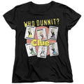 Clue Who Dunnit Womens T-Shirt