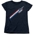 Top Gun Diagonal Stripes Womens T-Shirt
