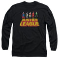 Justice League Standing Above Long Sleeve T-Shirt