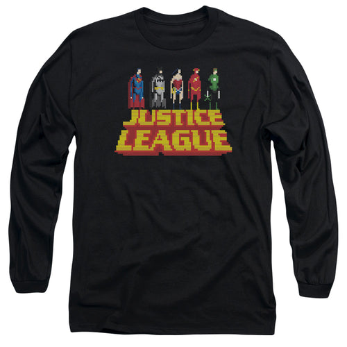 Justice League Standing Above Long Sleeve T-Shirt