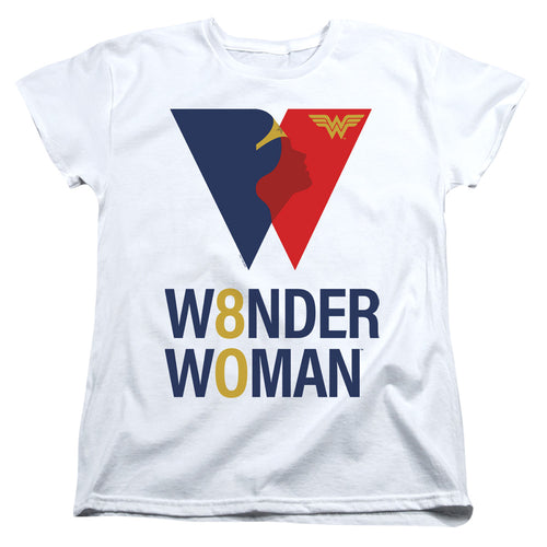 Wonder Woman WW 80th Logo Womens T-Shirt