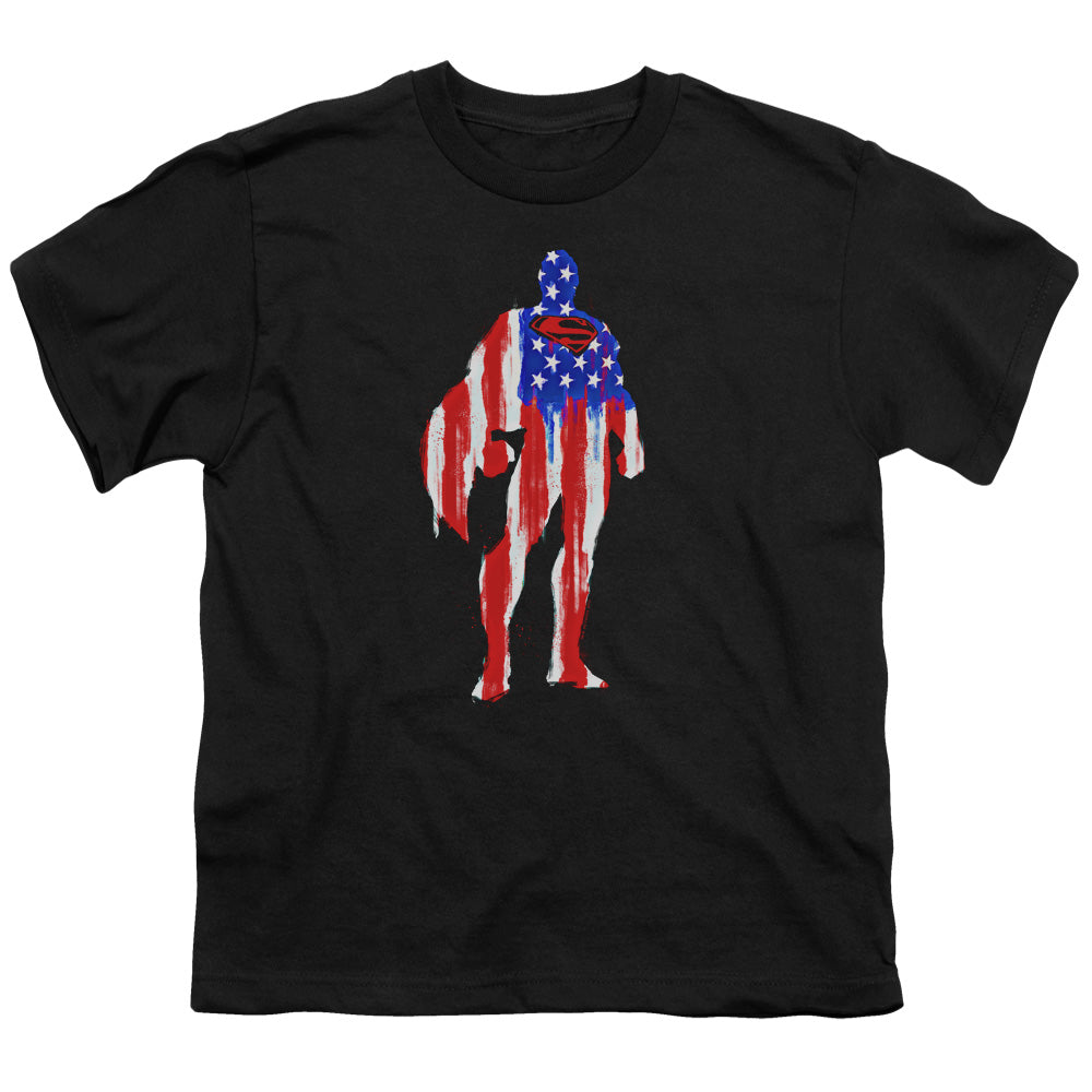 Superman Flag Silhouette Youth/Toddler T-Shirt