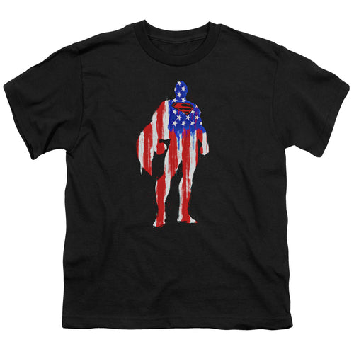 Superman Flag Silhouette Youth/Toddler T-Shirt