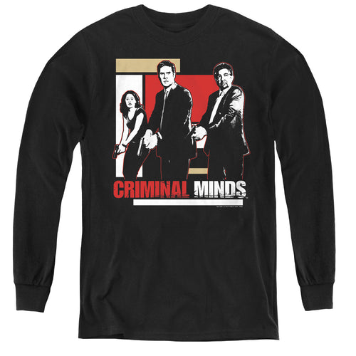 Criminal Minds Guns Drawn Youth Long Sleeve T-Shirt