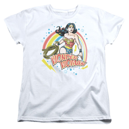Wonder Woman Wonder Airbrush Womens T-Shirt