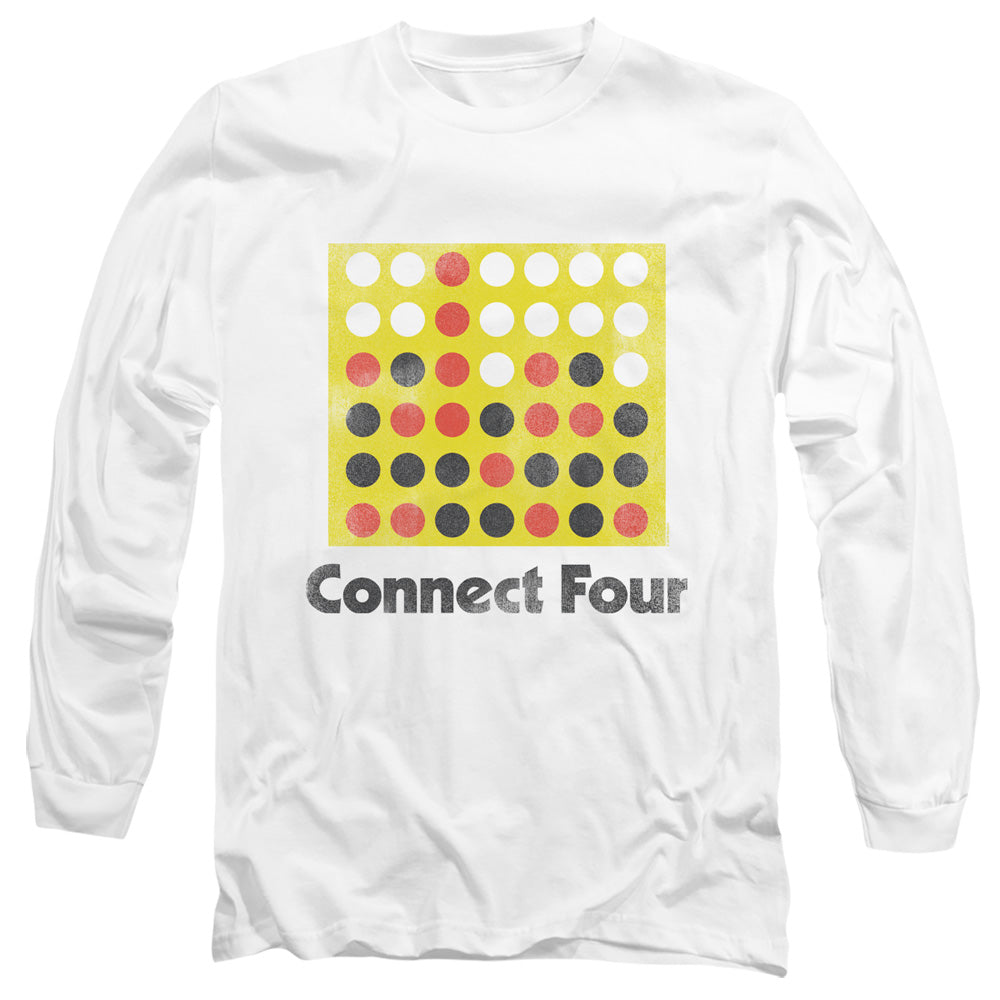 Connect Four Classic Logo Distressed Long Sleeve T-Shirt
