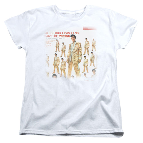 Elvis Presley 50 Million Fans Womens T-Shirt