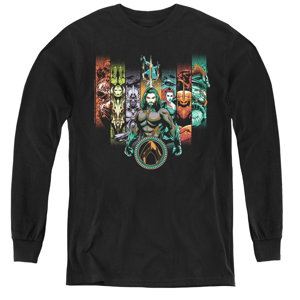 Aquaman Unite The Kingdoms Youth Long Sleeve T-Shirt