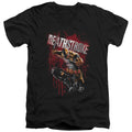 Justice League Blood Splattered V-Neck T-Shirt