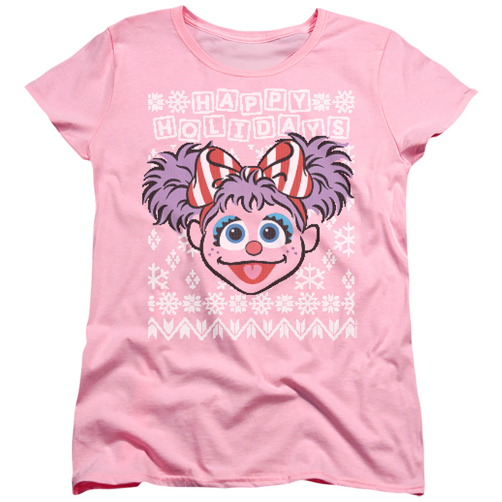 Sesame Street Abby Cadabby Ugly Christmas Womens T-Shirt