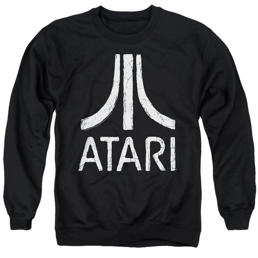 Atari Rough Logo Black Crewneck Sweatshirt