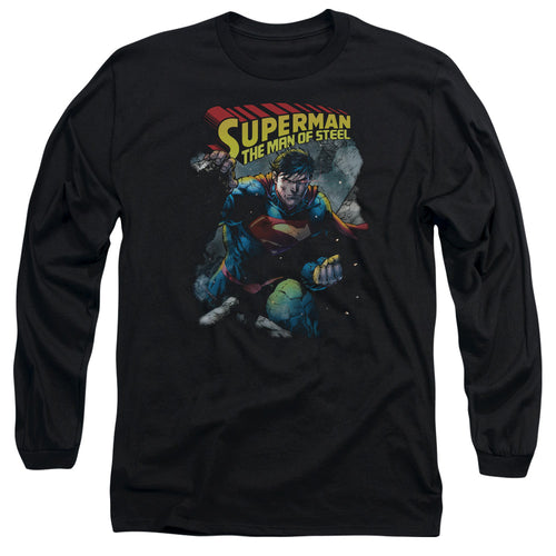 Superman Through the Rubble Long Sleeve T-Shirt
