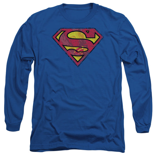Superman Action Shield Long Sleeve T-Shirt