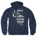 The Princess Bride Hello Again Navy Pullover Hoodie