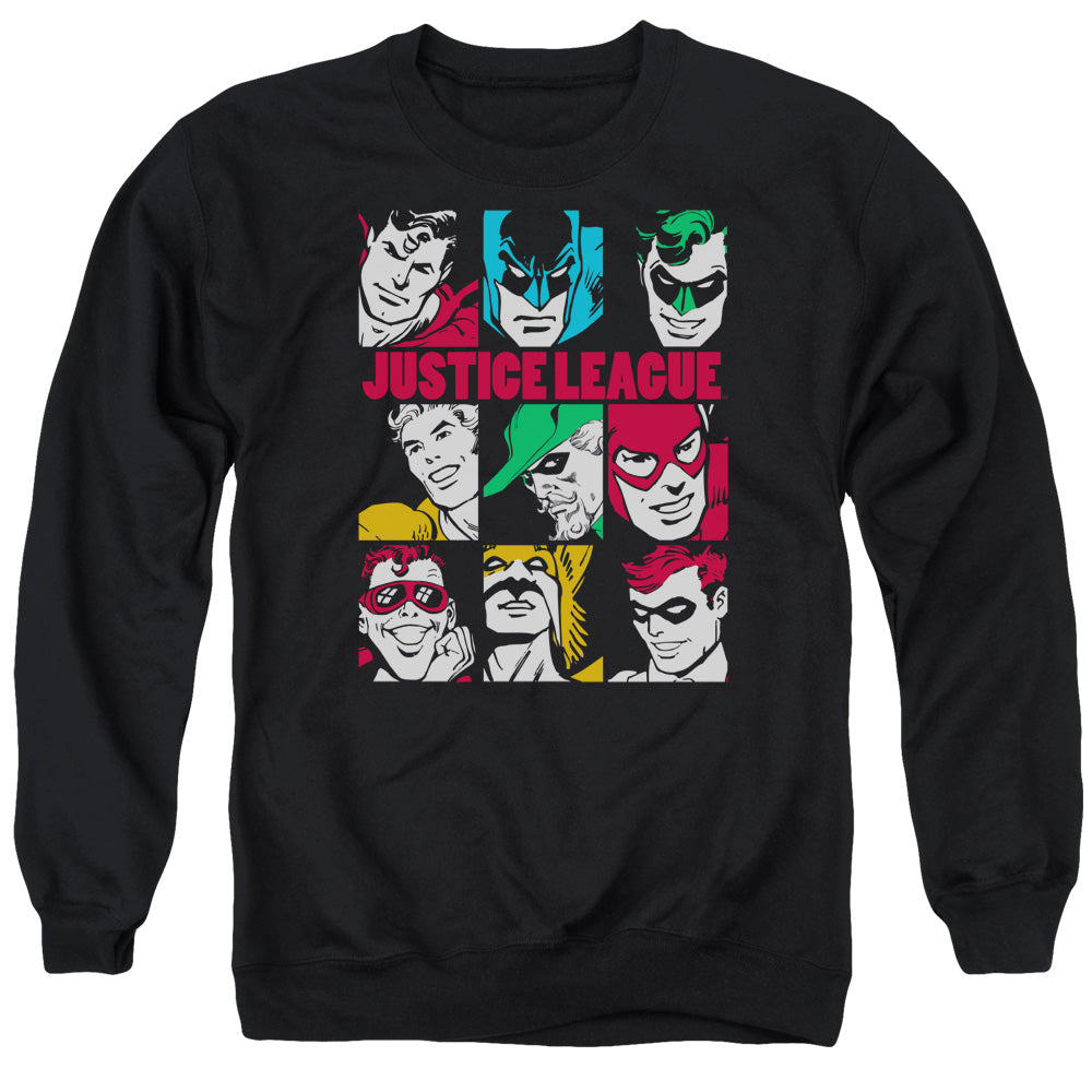 DC Comics Nine Blocks Of Justice Crewneck Sweatshirt