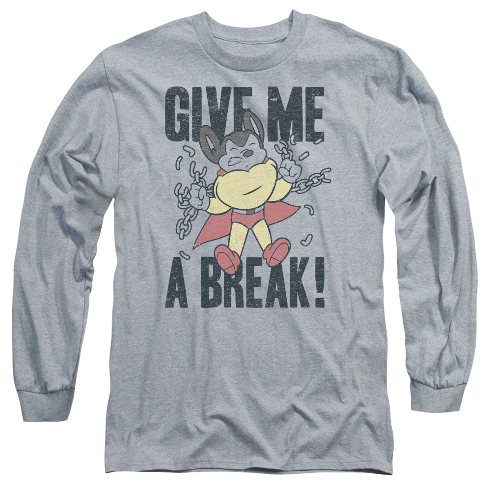 Mighty Mouse Give Me a Break Long Sleeve T-Shirt