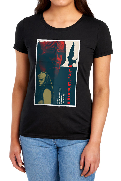 Star Trek Birthright Part II Black Womens T-Shirt