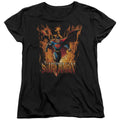 Superman Through the Fire Womens T-Shirt