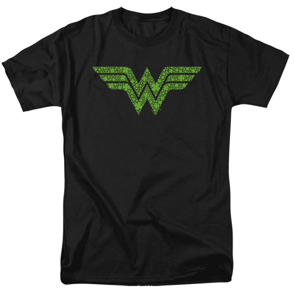 Wonder Woman St. Patrick's Day Shamrock Logo T-Shirt