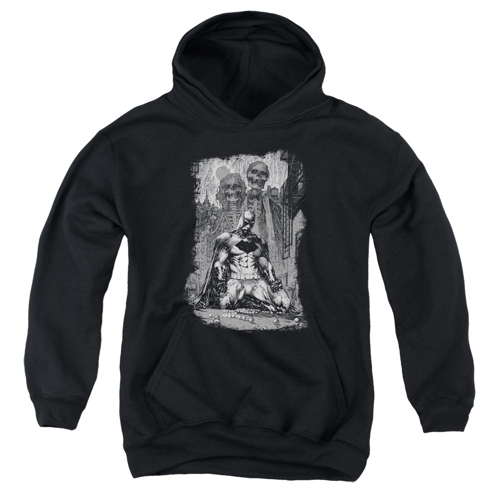 Batman Sketchy Shadows Youth Hoodie