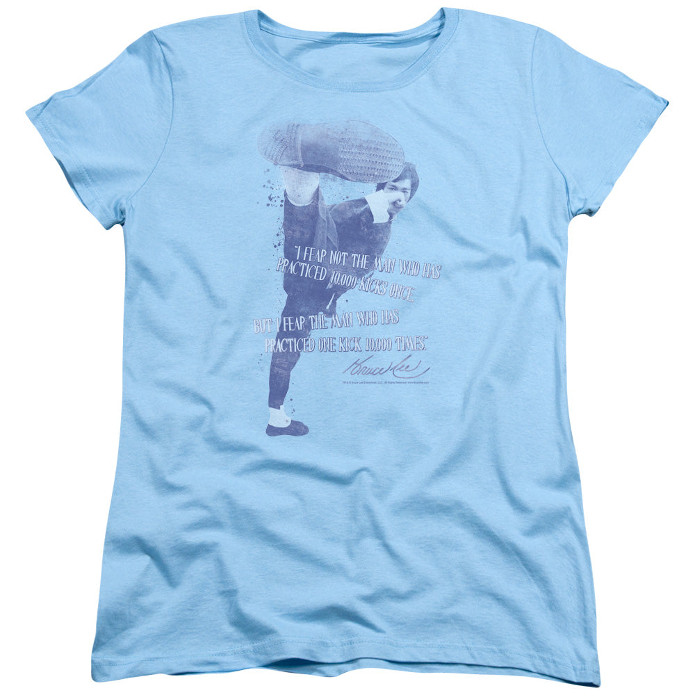 Bruce Lee 10,000 Kicks Womens T-Shirt