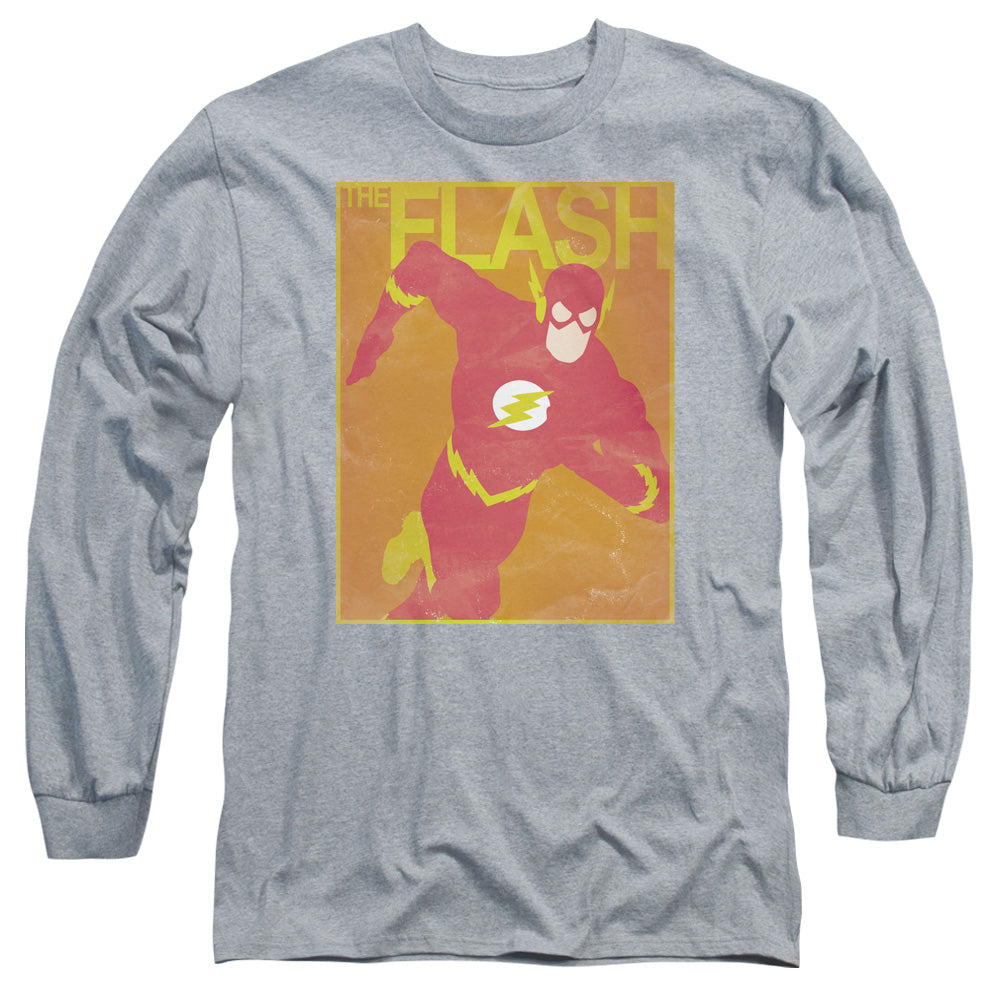 Justice League Simple Flash Poster Long Sleeve T-Shirt