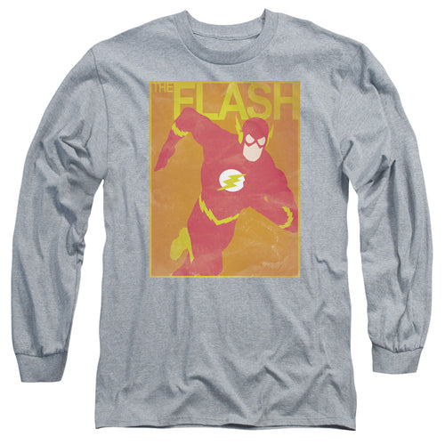 Justice League Simple Flash Poster Long Sleeve T-Shirt