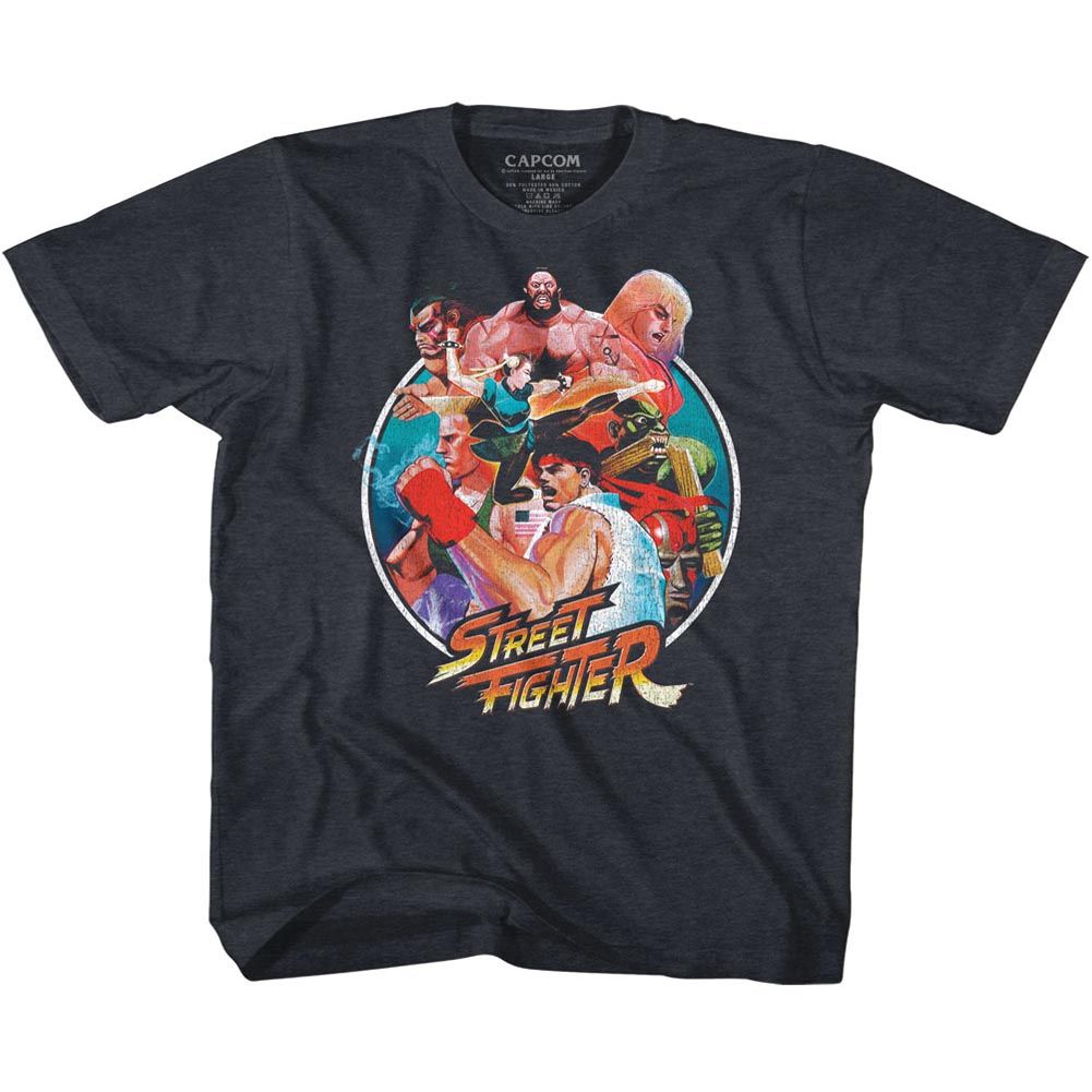 Street Fighter Group Circle Youth/Toddler T-Shirt