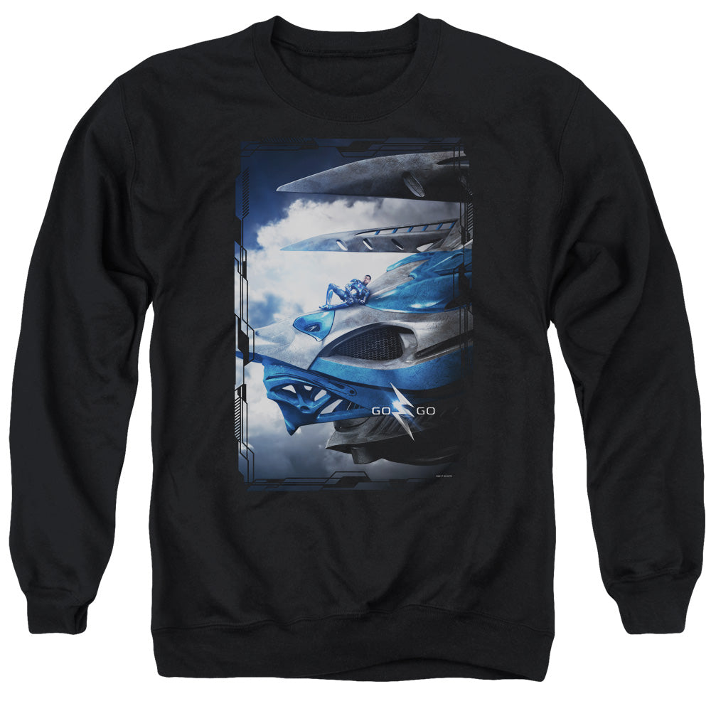 Mighty Morphin Power Rangers: The Movie Blue Zord Poster Crewneck Sweatshirt