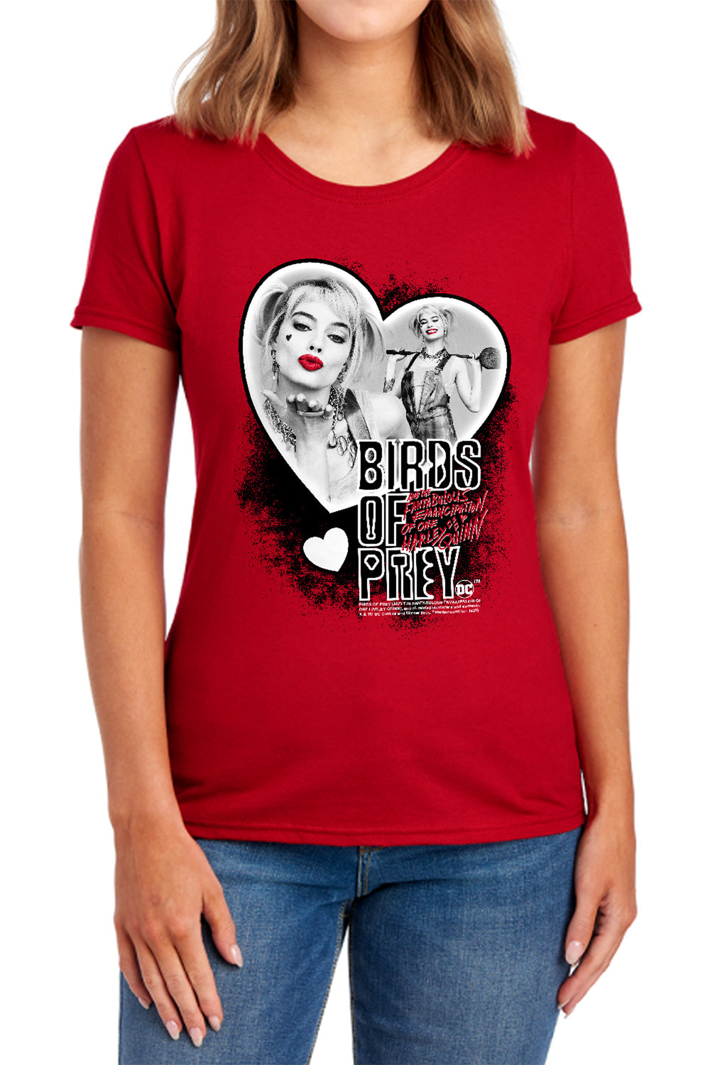 Birds of Prey Heart Harley Womens T-Shirt