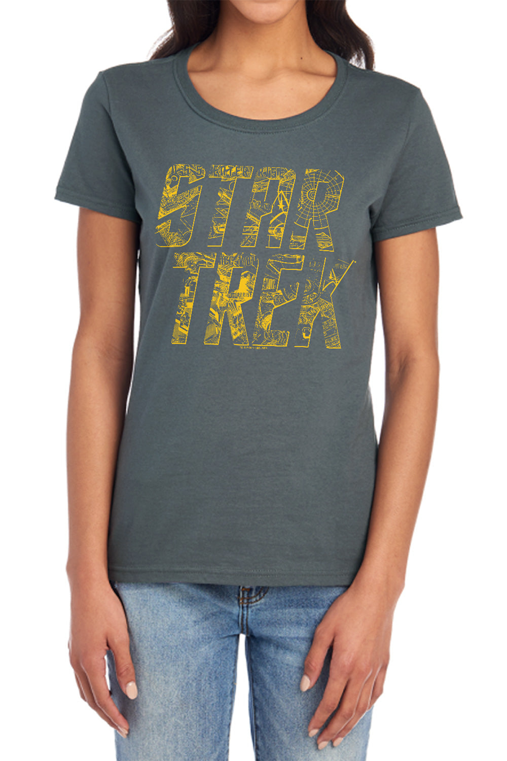 Star Trek Schematic Logo Womens T-Shirt