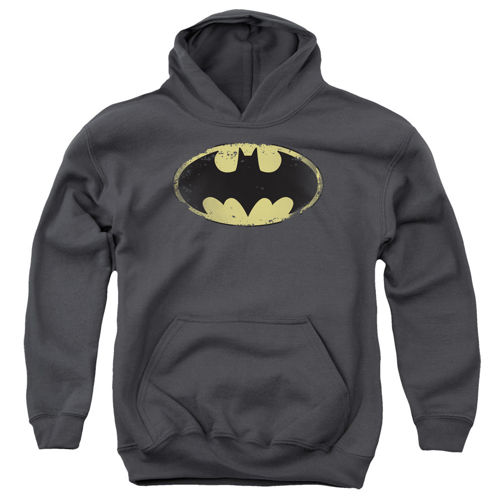 Batman Distressed Shield Youth Hoodie