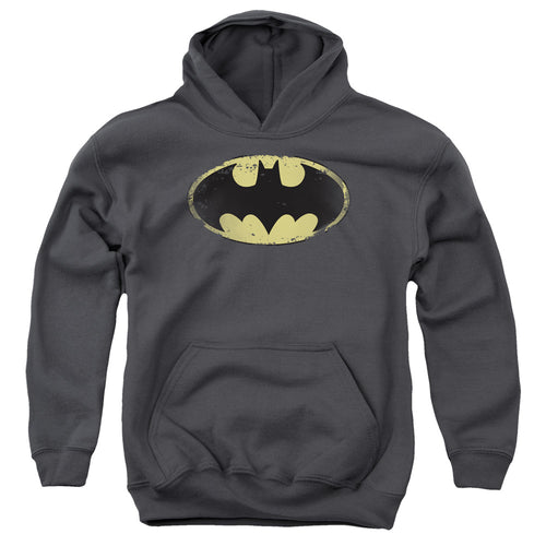 Batman Distressed Shield Youth Hoodie