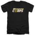 Green Lantern Sinestro Corps Logo V-Neck T-Shirt